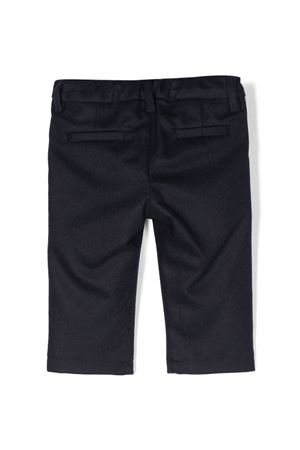 Navy blue virgin wool-cashmere blend chinos FAY KIDS | FT6520I0172621